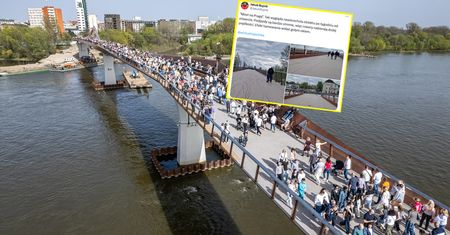 Kładka Trzaskowskiego. Tak wygląda po tygodniu od otwarcia