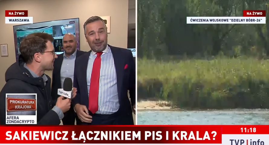 TVP Info na żywo z siedziby Republiki. Reporter kontra Olechowski i Rachoń