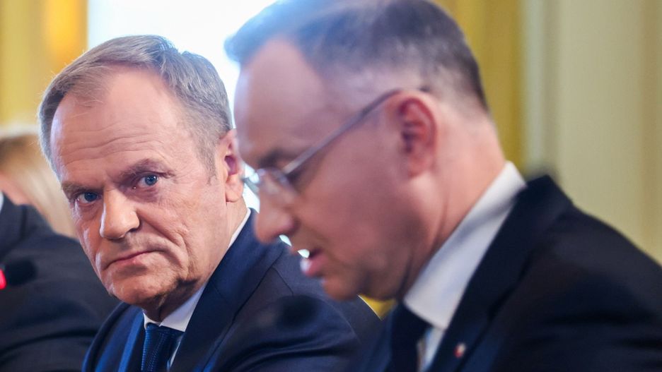 Premier Donald Tusk i prezydent Andrzej Duda w Waszyngtonie