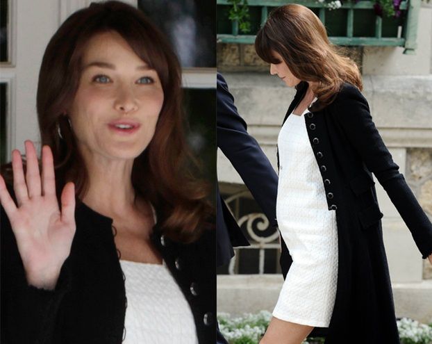 Carla Bruni POKAZAŁA BRZUSZEK!