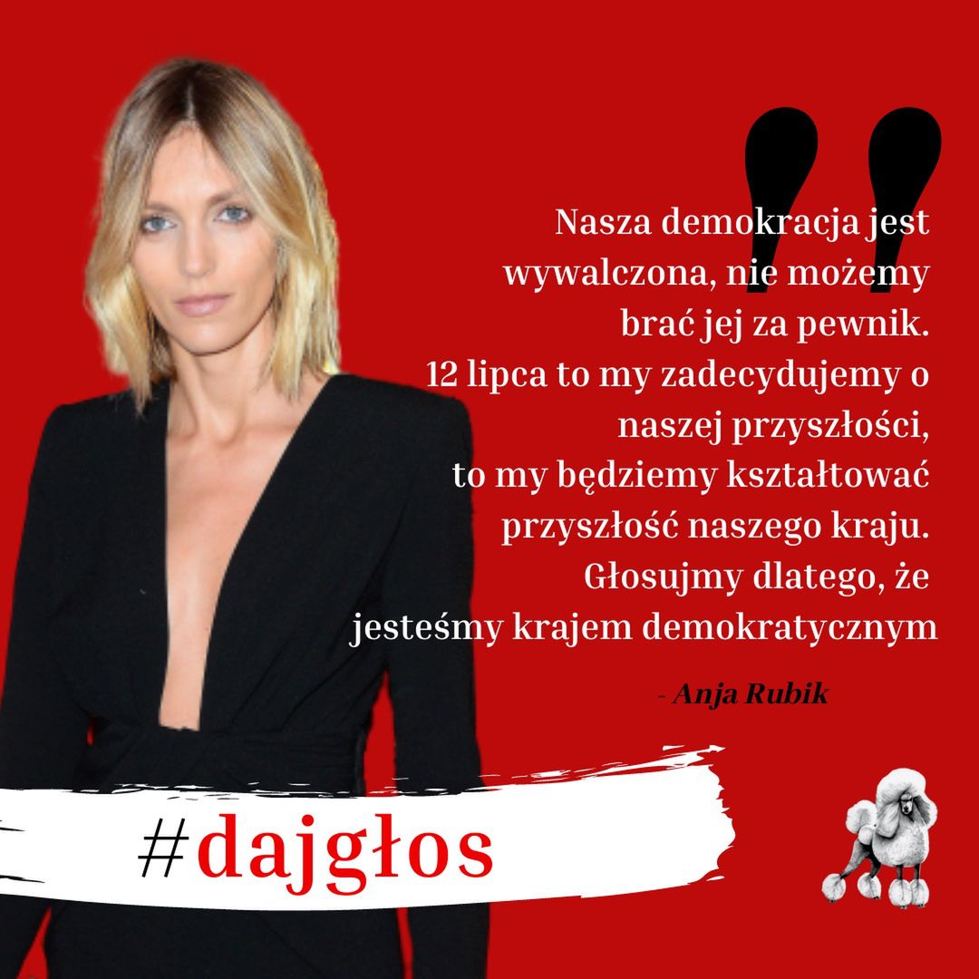 Anja Rubik dołącza do akcji #DajGłos!