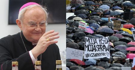 Arcybiskup Hoser o protestujących kobietach: "Źle są zorientowane, źle wykształcone. TEN MARSZ BYŁ BARDZO SMUTNY, PONURY"