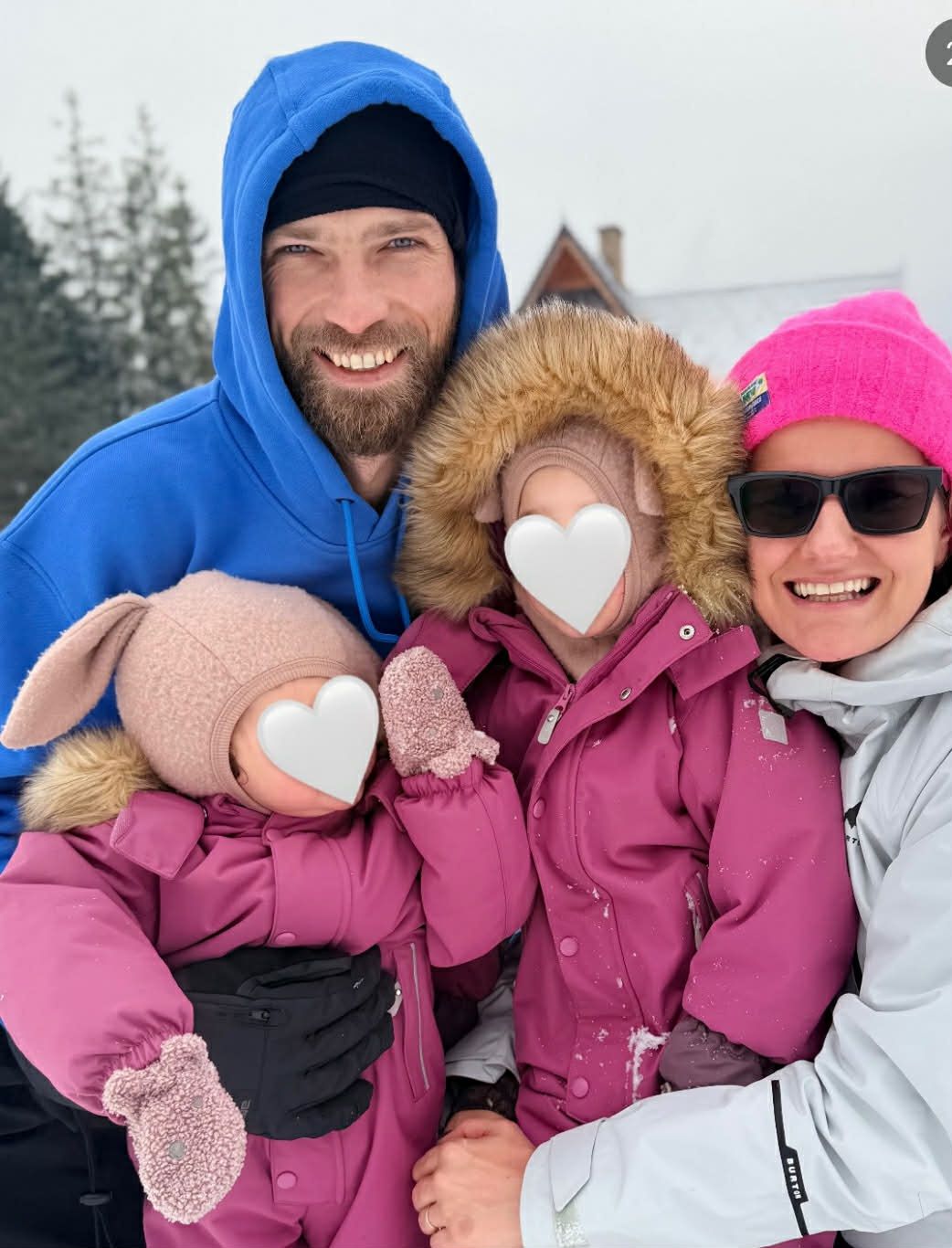 Zofia Zborowska z rodzinką