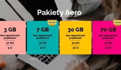 Aero2 z nowymi pakietami internetowymi. Od 3 do 70 GB w cenie  5 – 50 zł miesięcznie