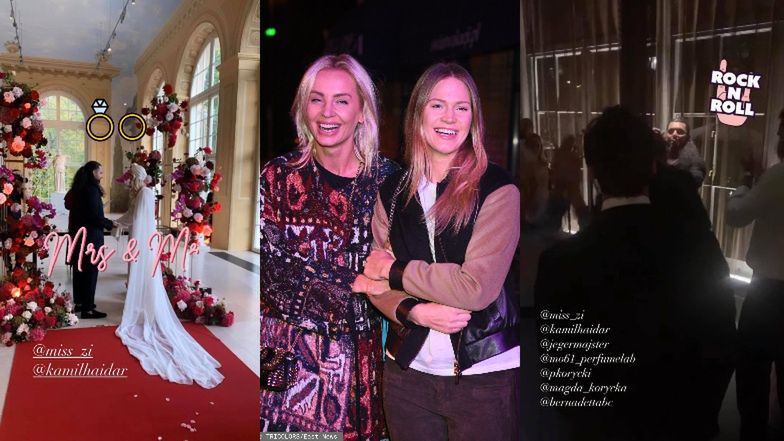 Agnieszka Woźniak-Starak bawiła się na weselu Zofii Ślotały