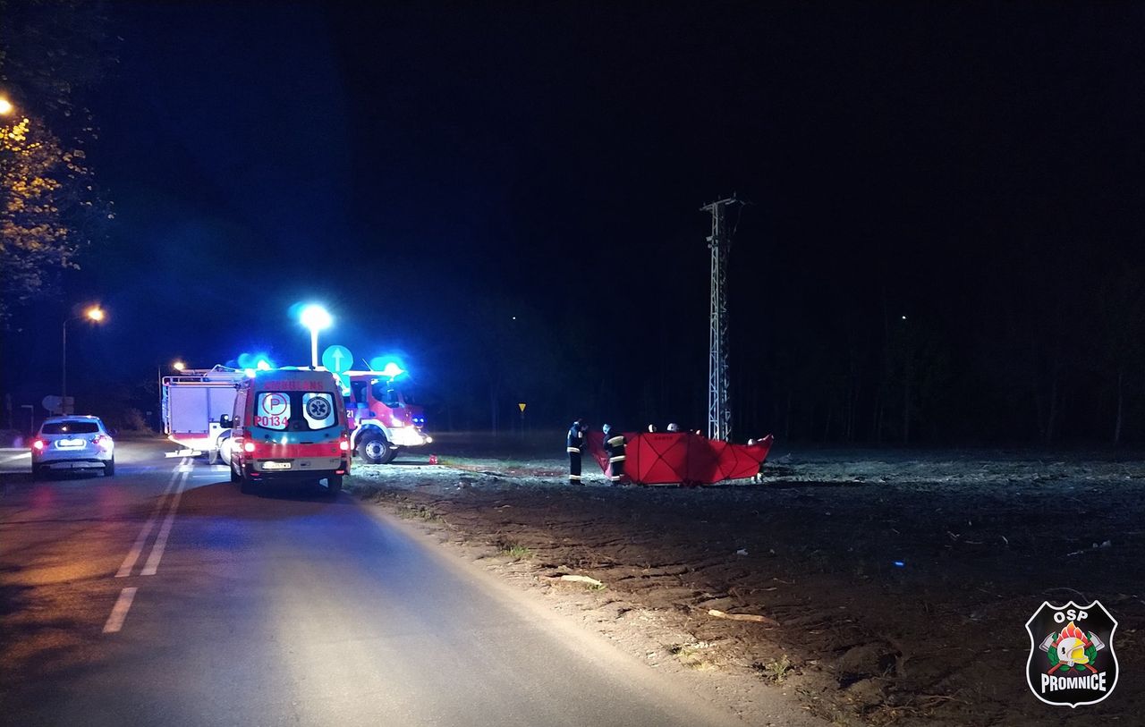 Tragedia w Biedrusku pod Poznaniem. 17-latek spadł ze słupa energetycznego