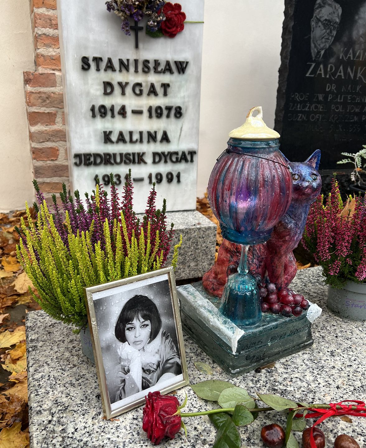 Grób Kaliny Jędrusik 
