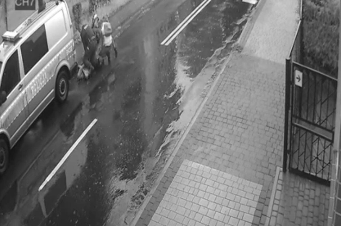 Śmierć 34-latka w Lubinie. Nowe nagranie interwencji policji