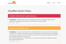 Awaria Cloudflare