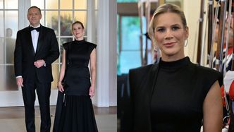Marta Nawrocka w wieczorowej kreacji olśniewa na spotkaniu ze szwajcarską parą prezydencką (ZDJĘCIA)