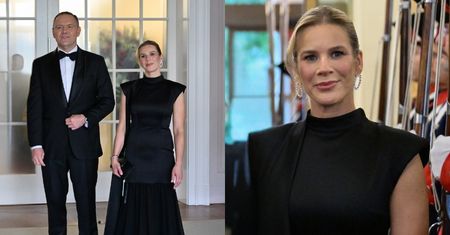 Marta Nawrocka w wieczorowej kreacji olśniewa na spotkaniu ze szwajcarską parą prezydencką (ZDJĘCIA)