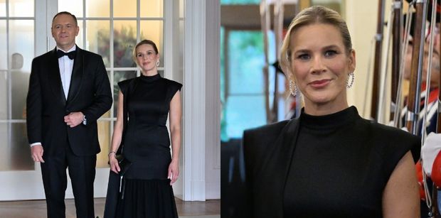 Marta Nawrocka w wieczorowej kreacji olśniewa na spotkaniu ze szwajcarską parą prezydencką (ZDJĘCIA)