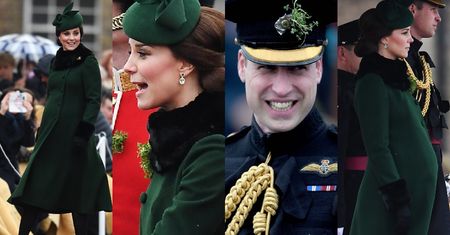 Szczęśliwa Kate w zieleni celebrują z Williamem Dzień Św. Patryka (ZDJĘCIA)