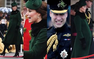 Szczęśliwa Kate w zieleni celebrują z Williamem Dzień Św. Patryka (ZDJĘCIA)