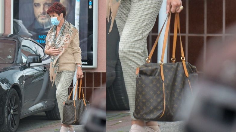 Nieustraszona Jolanta Kwaśniewska i jej torebka za 6 tysięcy wybiegają ze spożywczaka prosto w strugi deszczu (ZDJECIA)