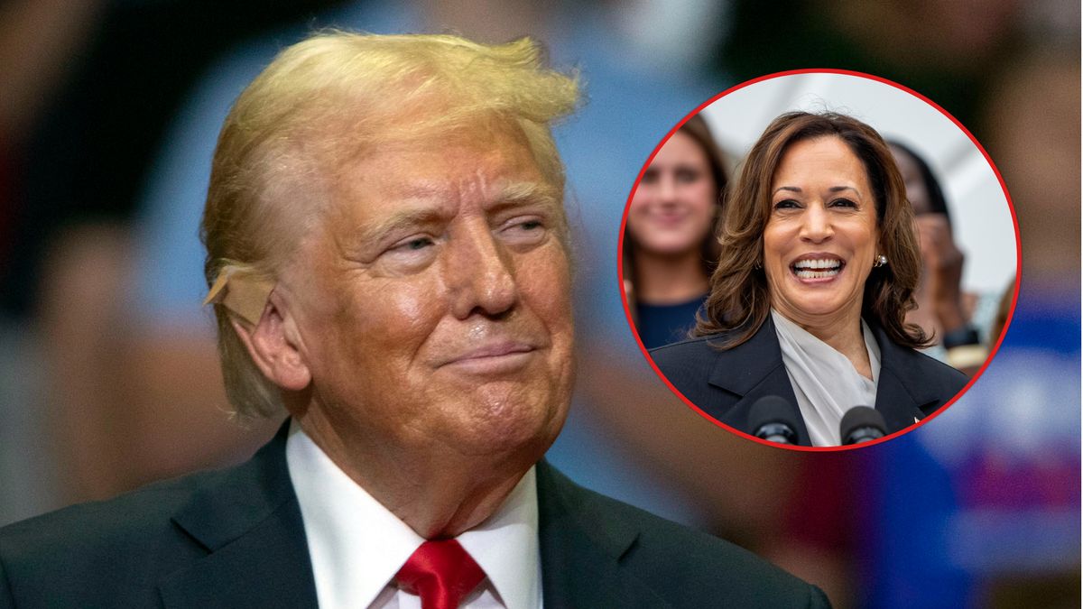 Donald Trump kontra Kamala Harris w USA.
