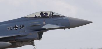 Niemieckie Eurofightery w Malborku. To odpowiedź Bundeswehry