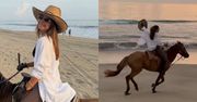Julia Wieniawa w BIKINI szaleje na koniu: "Tak dla mnie smakuje WOLNOŚĆ". Można pozazdrościć? (FOTO)
