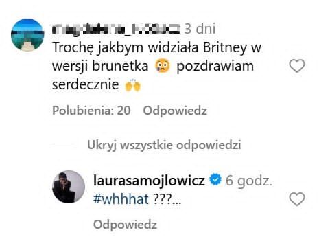 Komentarze pod niepokojącym nagraniem Laury Samojłowicz