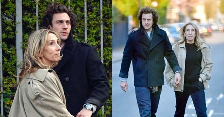 Aaron Taylor-Johnson sfotografowany na romantycznym spacerze ze STARSZĄ O 23 LATA żoną (ZDJĘCIA)