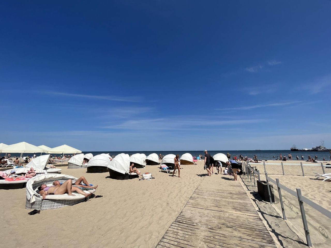 Plażowanie w Sopocie