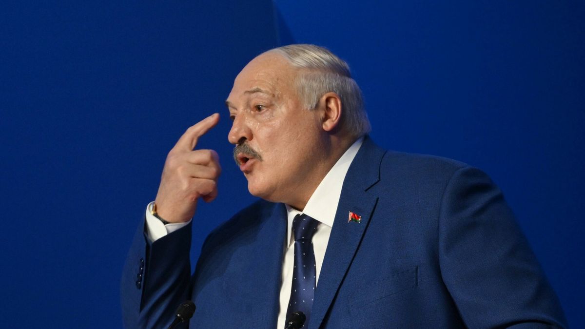 Forum Pa?stwa Zwi?zkowego Rosji i Bia?orusiRussia Belarus Union State Forum 8913329 29.04.2025 Belarusian President Alexander Lukashenko speaks during the international forum of the Union State of Russia and Belarus Great heritage - common future in Volgograd, Russia. Kristina Kormilitsyna / Sputnik Volgograd Russia PUBLICATIONxINxGERxSUIxAUTxESTxLTUxLATxNORxSWExDENxNEDxPOLxUKxONLY Copyright: xKristinaxKormilitsynaxIMAGO/Kristina Kormilitsyna