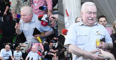 Wałęsa odwiedził protestujących w Sejmie. "Wezwaliście mnie, więc jestem!"