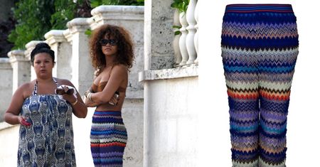 Rihanna w wełnianych spodniach NA PLAŻY (FOTO)