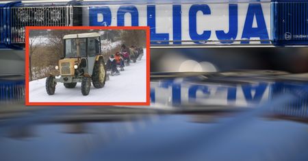 Niebezpieczny kulig pod Koninem. Matka i córka zderzyły się z traktorem