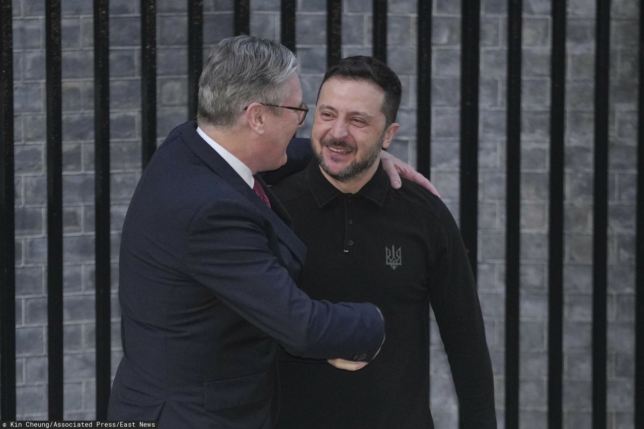 Keir Starmer i Wołodymyr Zełenski