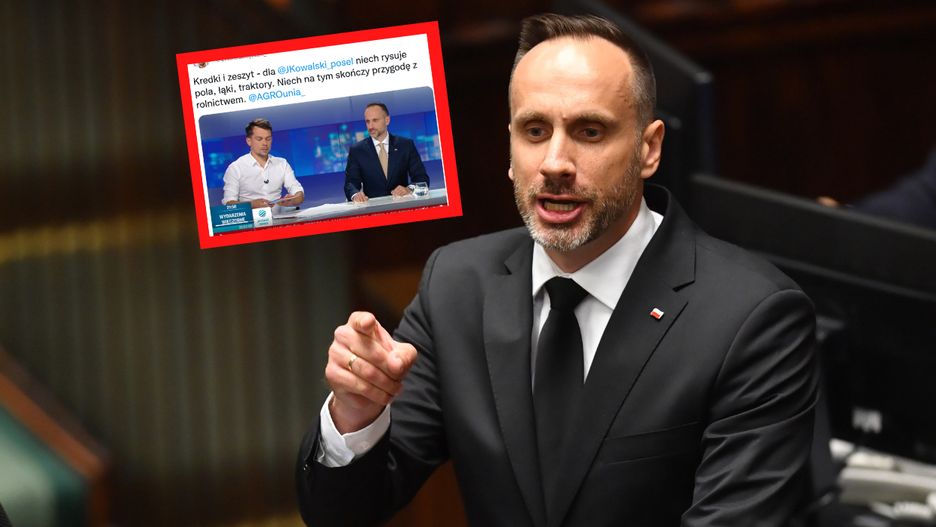 Nietypowa sytuacja w programie. Gośćmi byli wiceminister rolnictwa Janusz Kowalski oraz szef Agrounii Michał Kołodziejczyk