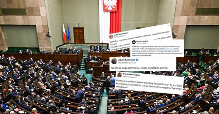 Skandowali w Sejmie "Donald Trump". Tak skomentowano ich zachowanie