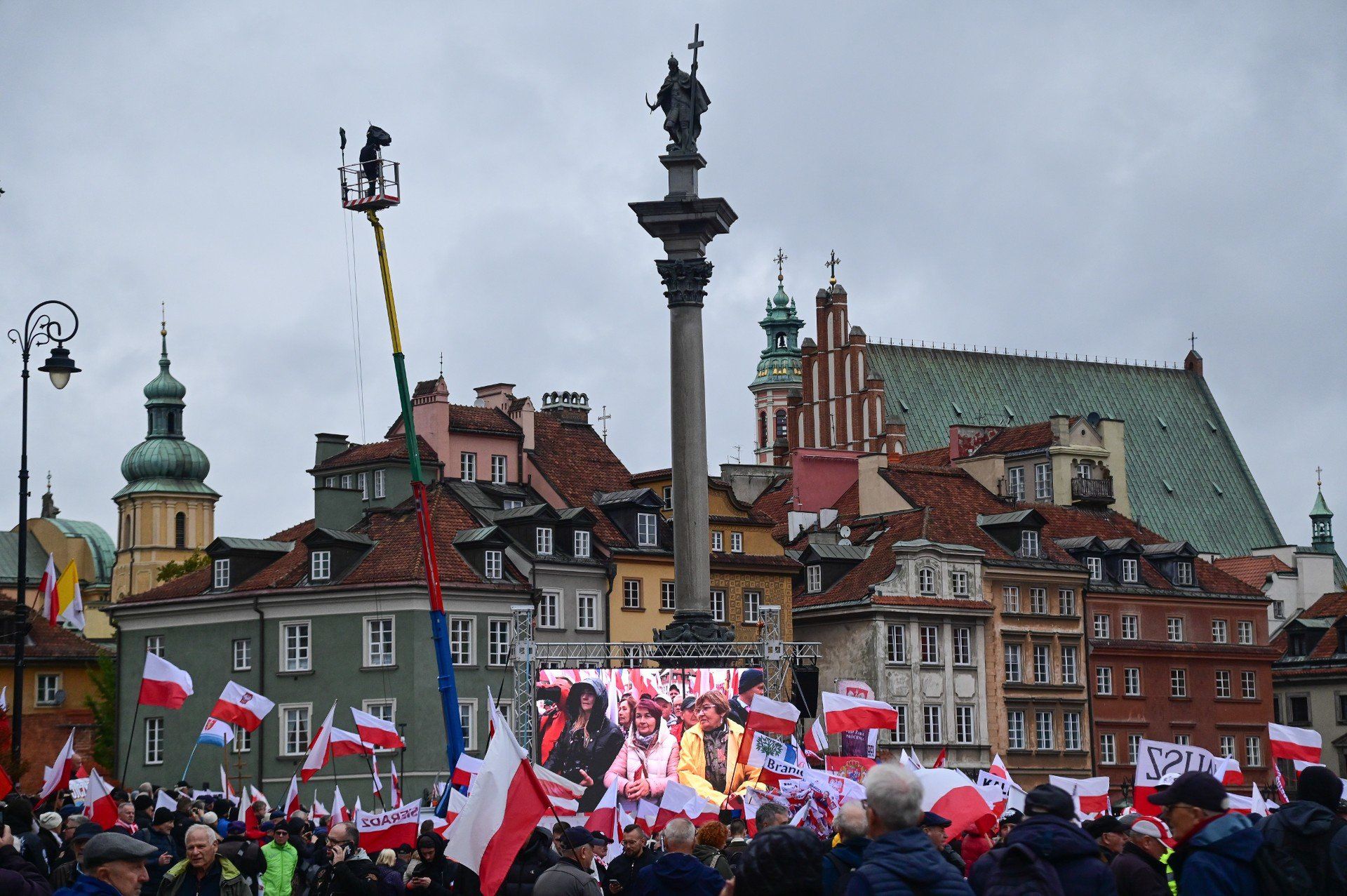 Protest PiS w Warszawie