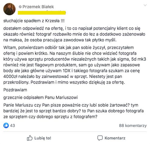 Piekło fotografa ślubnego, czyli najgorsze typy klientów 4
