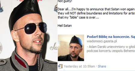 Nergal: "SZATAN ZWYCIĘŻYŁ! Niech żyje!"