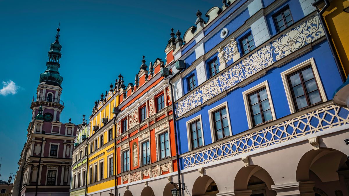 Zamość urzeka kolorami kamienic przy rynku