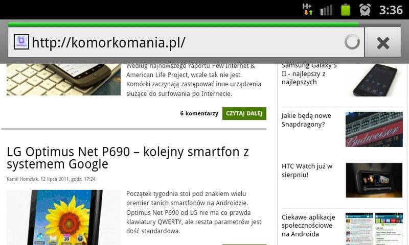 Samsung Galaxy S II - test cz. 2 [oprogramowanie] 30