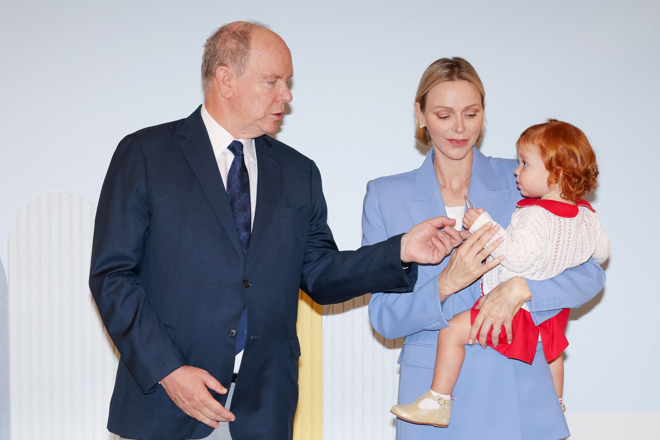 Księżna Charlene i książę Albert odwiedzili żłobek