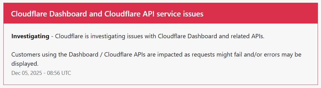 Trwają problemy z usługami Cloudflare