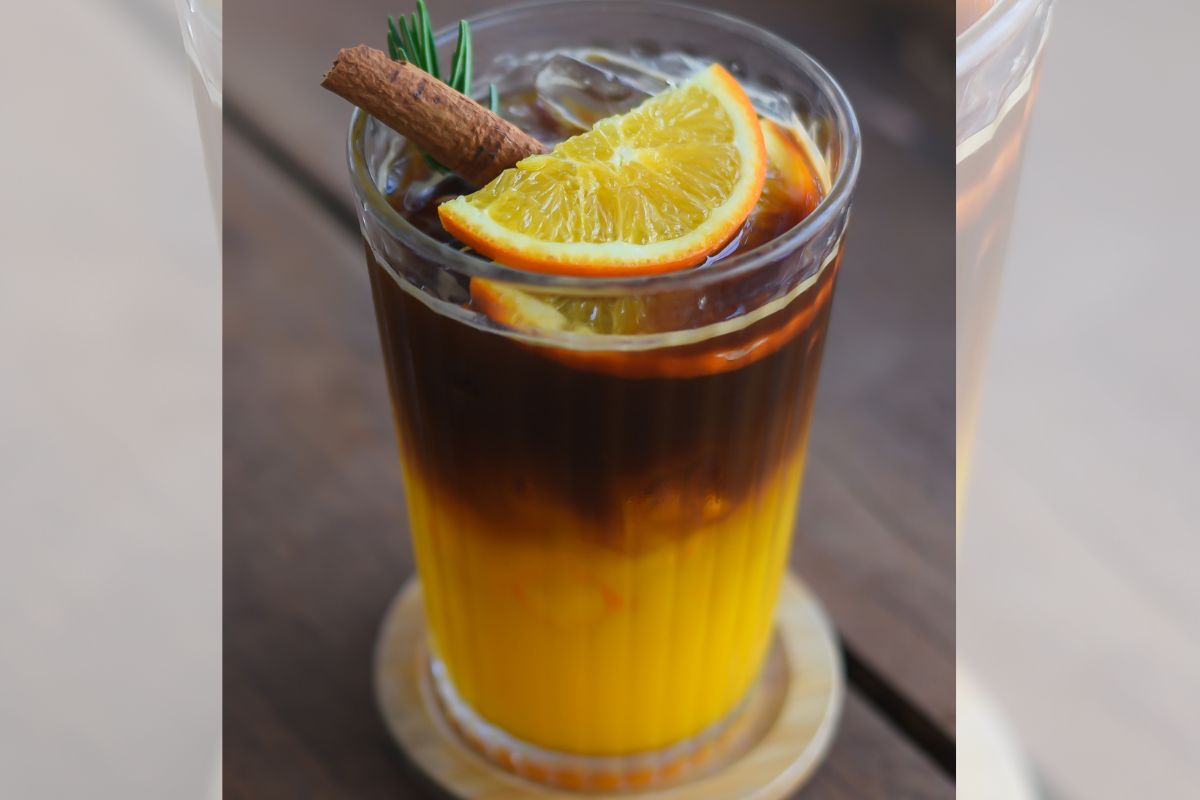 Orange americano is a perfect coffee drink.