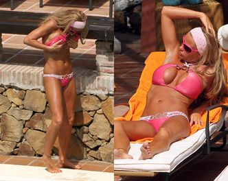 Katie Price opala się w bikini! (FOTO)