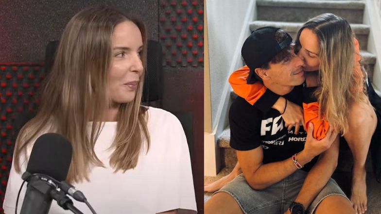Agnieszka z ukochanym Robertem 