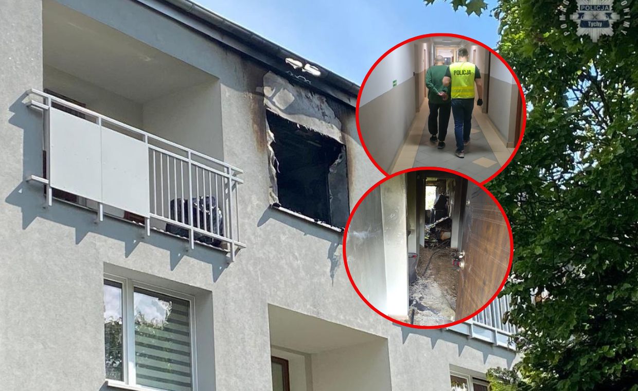 29-latek odpowie za podpalenie mieszkania
