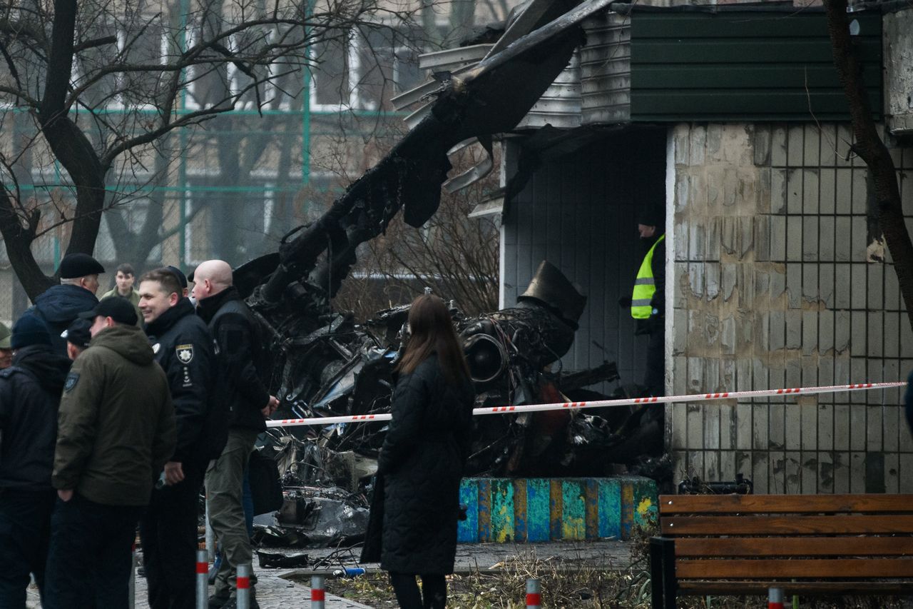 Zginęło kierownictwo MSW Ukrainy. Jedna wersja szczególnie zastanawia