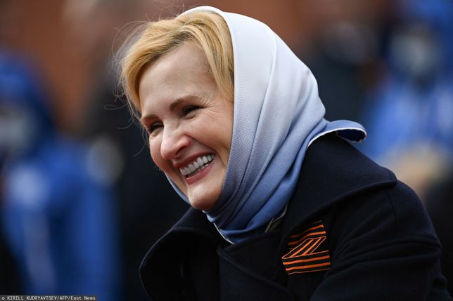 Dzie? Zwyci?stwa w MoskwieRussian MP Irina Yarovaya arrives to watch the Victory Day military parade at Red Square in central Moscow on May 9, 2022. - Russia celebrates the 77th anniversary of the victory over Nazi Germany during World War II. (Photo by Kirill KUDRYAVTSEV / AFP)KIRILL KUDRYAVTSEV