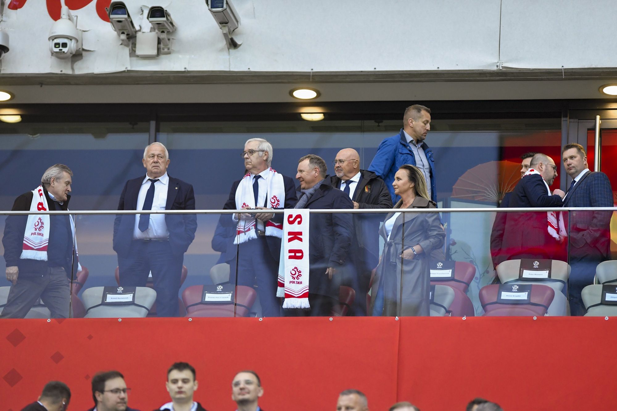 Joanna i Jacek Kurscy kibicują biało-czerwonym na meczu