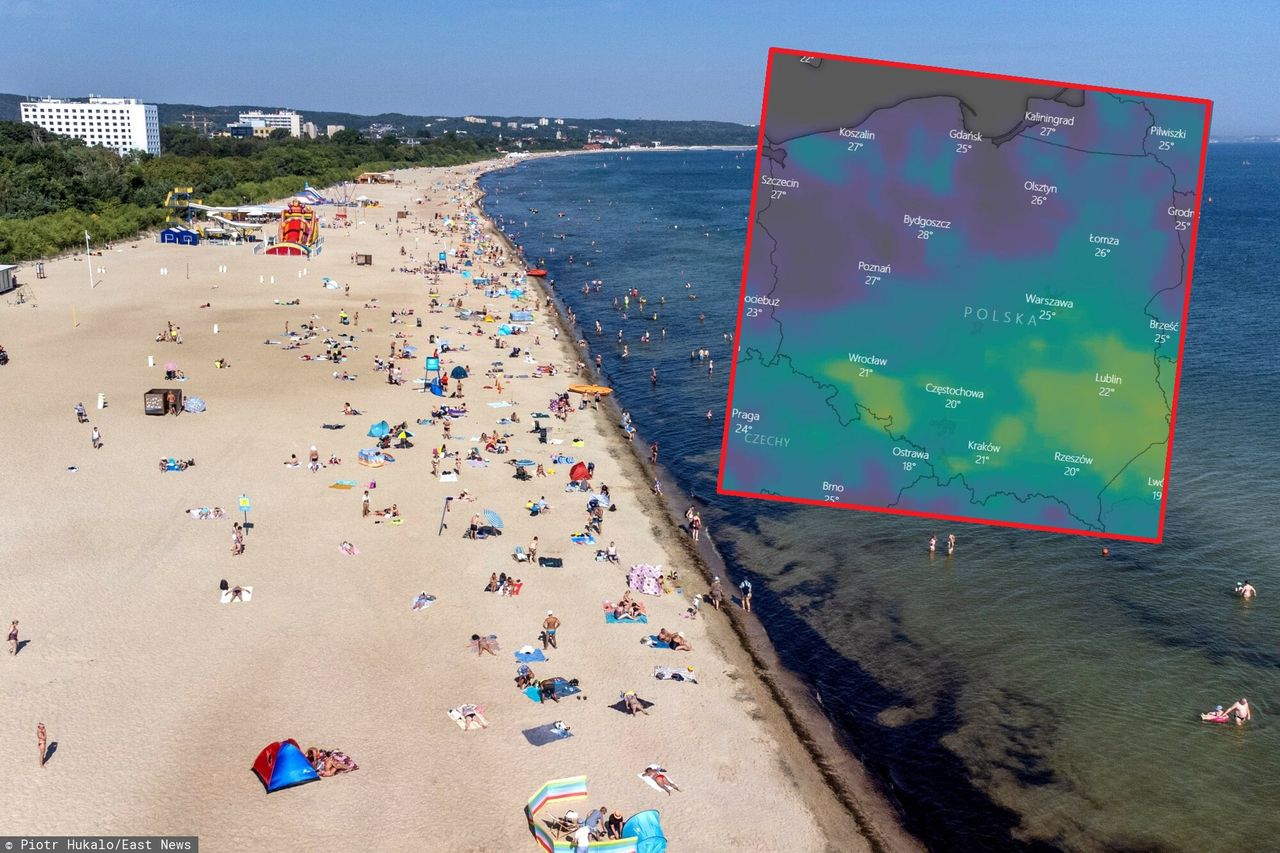 Plaża w gdańskim Jelitkowie