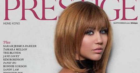 Postarzona, wyretuszowana Miley!