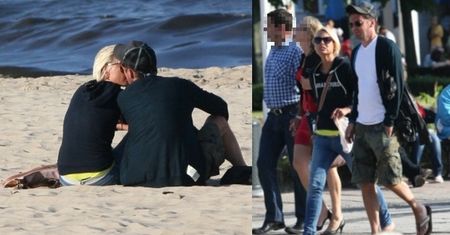 Wojewódzki i wynajęta laska całują się na plaży (ZDJĘCIA)