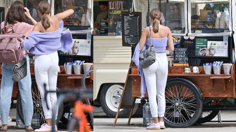 Oliwia Bieniuk na molo w Sopocie